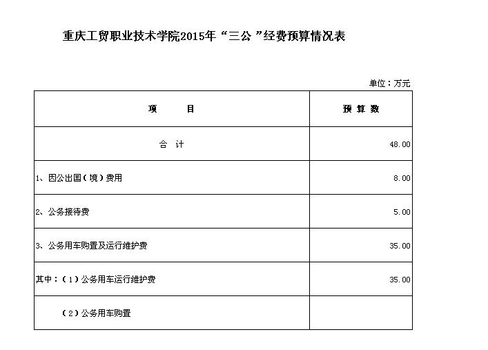 拉斯维加斯lswjs05672015年“三公”经费预算情况表